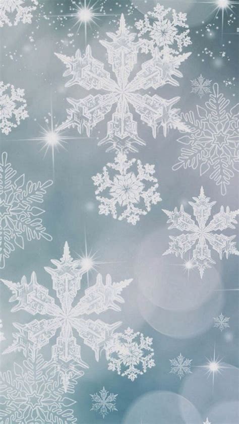 Snowflake Pattern Background iPhone Wallpapers Free Download