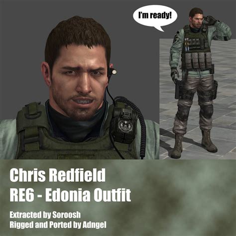 Chris Redfield Re6 Edonia Outfit By Adngel On Deviantart