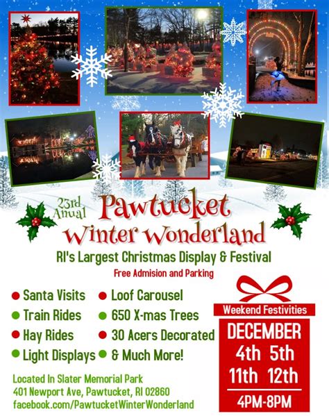 Pawtucket Winter Wonderland Festival @ Slater Park | Things To Do In ...