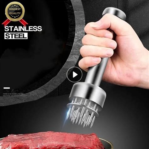 Meat Tenderizer Stainless Steel Manual Kitchen Tools 上等な