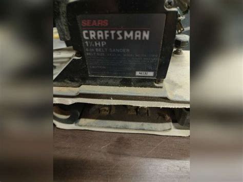 Craftsman Belt Sander With Dust Bag