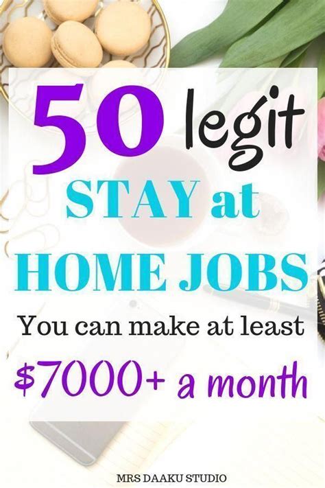 50 Work From Home Jobs That Pay Well In 2020 5000 Mo And Up Stay