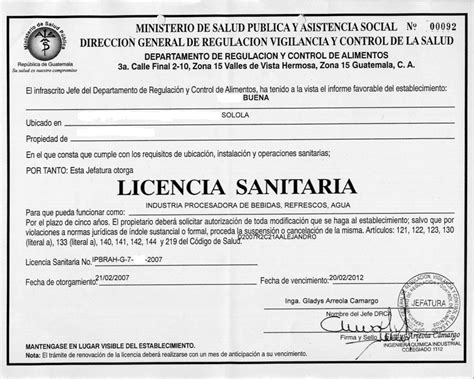 Formato Solicitud Licencia Sanitaria Hondura Formato Solicitud Porn