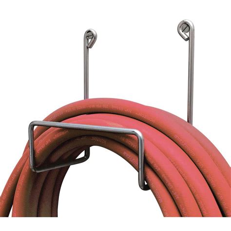 Hubert® Silver Steel Hose Rack 10l X 6 12w X 11h