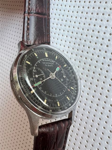 Watch Poljot Sekonda Chronograph Chronometer Ussr Gem