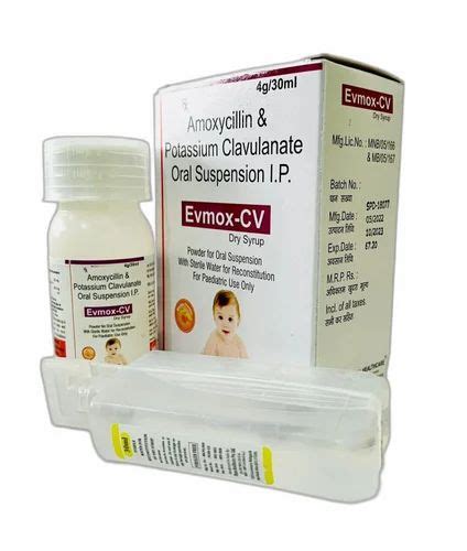 Evmox CV Amoxycillin Potassium Clavulanate For Clinical 228 5mg At Rs