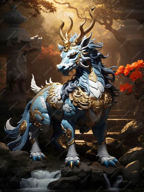 Premium AI Image | Mythological Animal Qilin