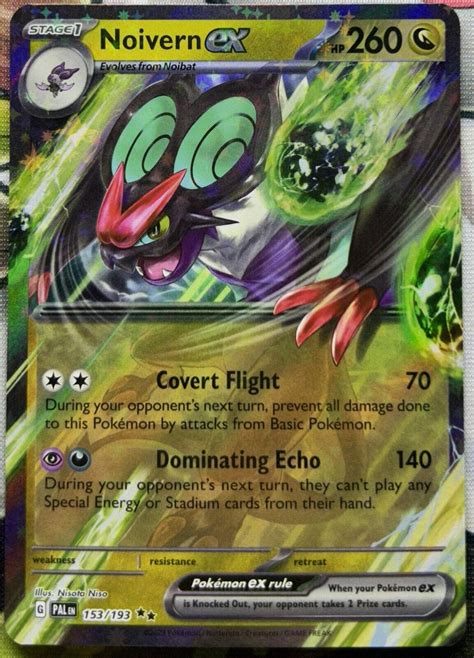 Noivern Ex 153 193 Paldea Evolved Doble Holo Rare Pokemon Card EBay