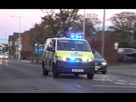 Merseyside Police 2021 Volkswagen Transporter Cell Van Responding