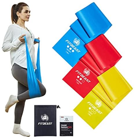 Fitnessbanden 3 Delige Set Met 4 Weerstandsbanden 2 Meter Lang Voor