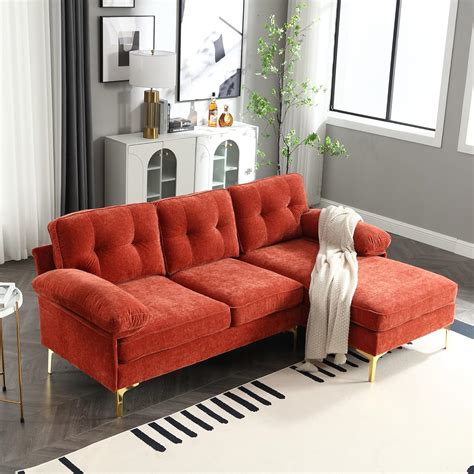 Amazon Calabash L Shaped Sectional Sofa Chenille Seater