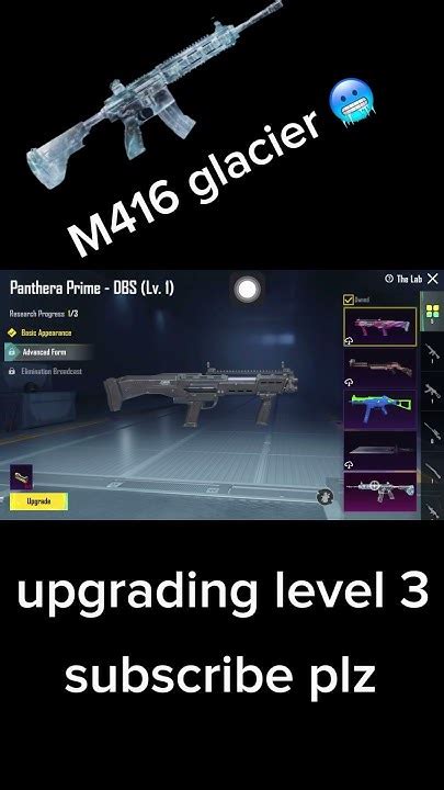 M416 Glacier 🥶 Upgraded Level 3 M416 Glacier Pubg Mobile Pubgmobile