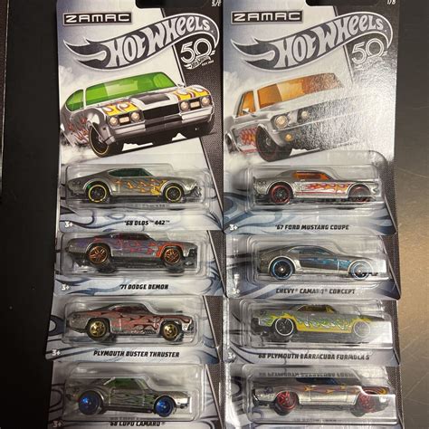 Yahoo オークション Hot Wheels 50周年 ZAMAC 8台セット CAMARO Ply