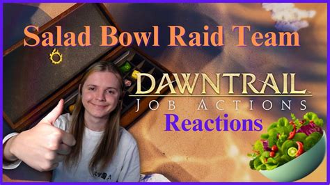 Reacting To The Dawntrail Job Action Trailer With My Raid Team Team