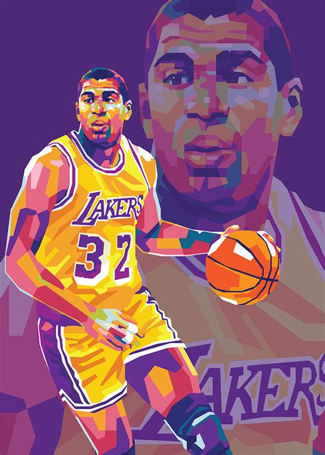 Magic Johnson Drawing Magic Johnson By Real Warner On Deviantart