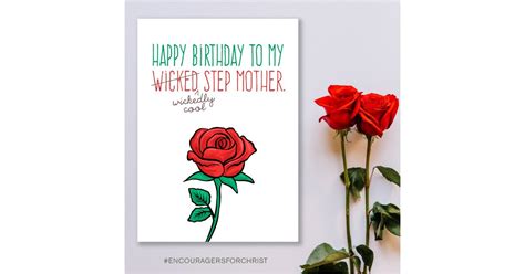 Mothers Day Funny Wicked Wickedly Cool Stepmom Card Zazzle