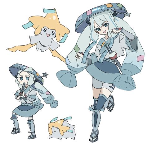 Hatsune Miku Jirachi And Steel Miku Pokemon And 3 More Drawn By