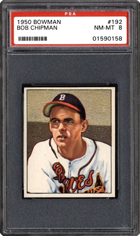 1950 Bowman Bob Chipman Psa Cardfacts®