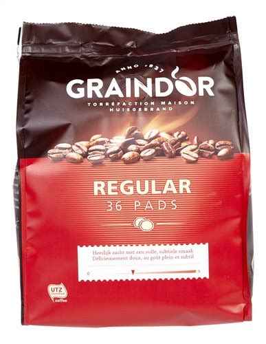 GRAINDOR Pads Regular UTZ 252g Colruyt