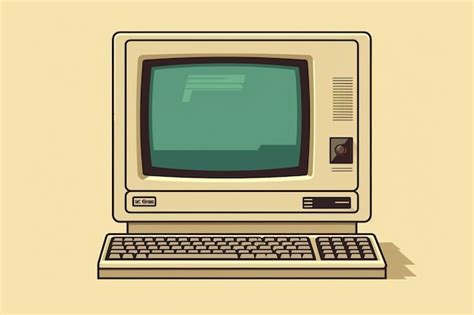 Premium Photo Retro Computer Screen Interface In S Style