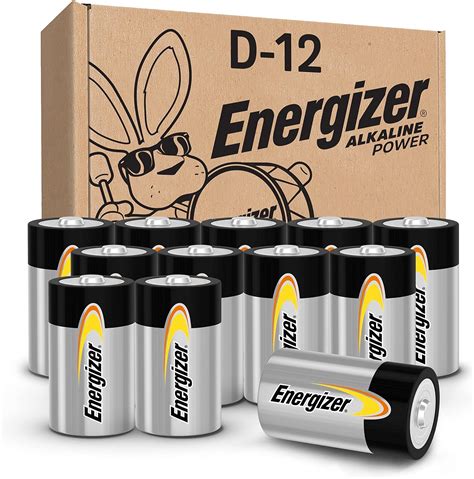 Energizer D Batteries D Cell Long Lasting Alkaline Power Batteries 12