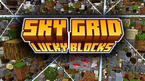 Sky Grid Lucky Blocks By Pickaxe Studios Minecraft Marketplace Map