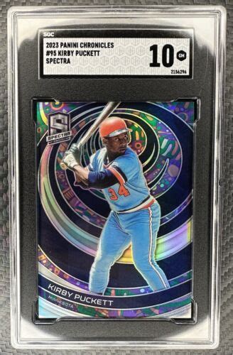 2023 Panini Chronicles Spectra 95 Kirby Puckett Psychedelic Prizm