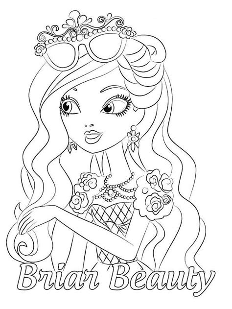 Dibujos De Briar Beauty Ever After High Para Colorear Para Colorear