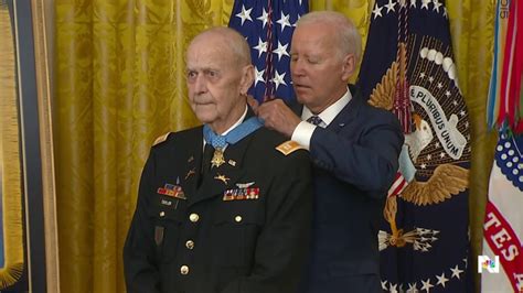 Biden Awards Medal Of Honor To Pilot Who Rescued Soldiers In Vietnam