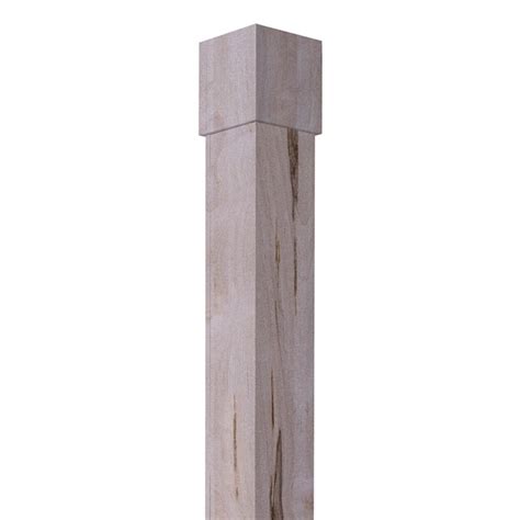 Ornamental Mouldings 56875 In L X 866 Ft H Unfinished Maple Faux Wood Lally Column Wrap With