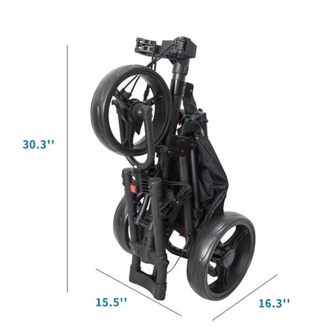 One Click 3 Wheel Push Trolley With Umbrella Holder Bed Bath And Beyond 35271803