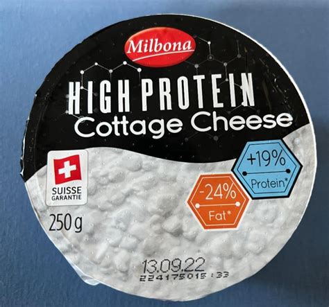 Cottage cheese High protein Milbona kalórie kJ a nutričné hodnoty