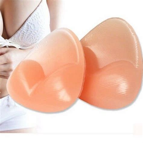 Pair Women Silicone Gel Bra Insert Pads Breast Uplift Enhancer Push Up