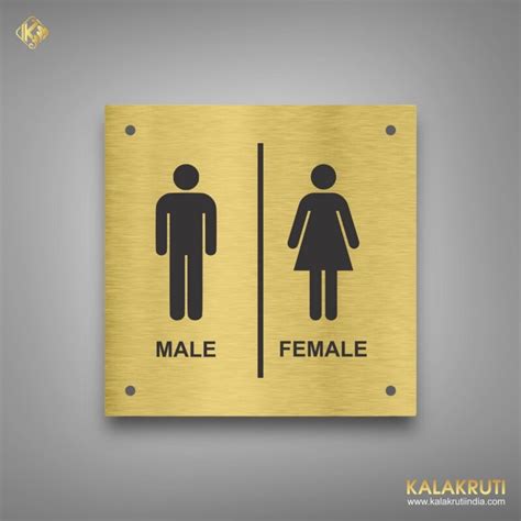 Standing Male Female Toilet Signage 🚻 Make A Bold Statement