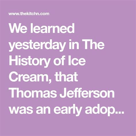 Recipe Thomas Jeffersons Vanilla Ice Cream Recipe History Of Ice