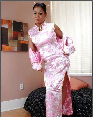 Satin Silk Cheongsam Qipao Chinese Dress Porn Pictures XXX Photos Sex Images PICTOA