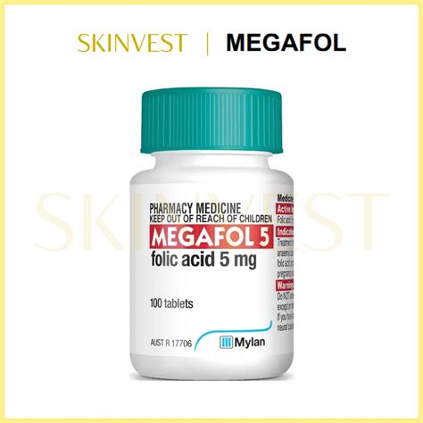 Jual MEGAFOL 5 Folic Acid 5 Mg 100 Tablets Asam Folat Vitamin Australia