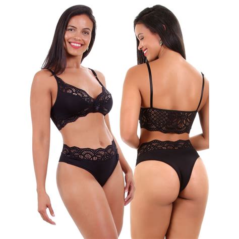 Conjunto sexy sem bojo calcinha sutiã Isa lingerie Shopee Brasil