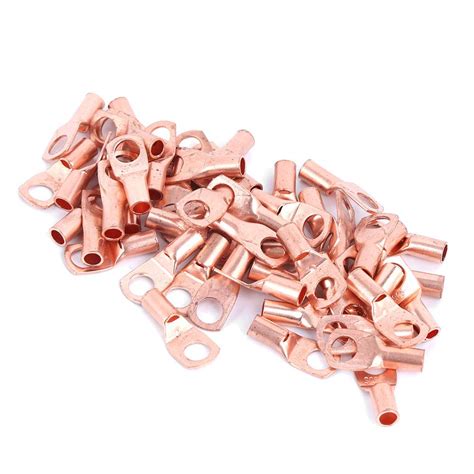 Pcs Copper Ring Lug Terminal Wire Cable Ring Lug Terminals Cold