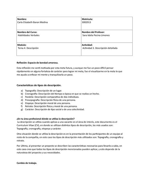 Actividad 3 Descripción detallada Sem de habilidades verbales