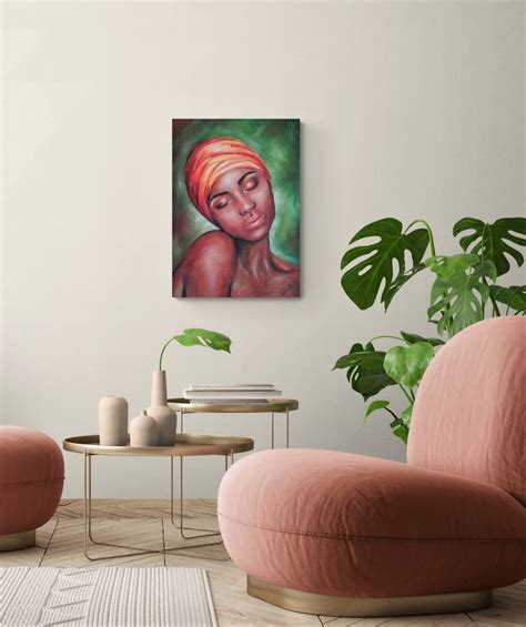 African Girl Iii Painting By Mateja Marinko Saatchi Art