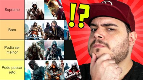 Tier List De Assassins Creed SidÃo Do Game Youtube