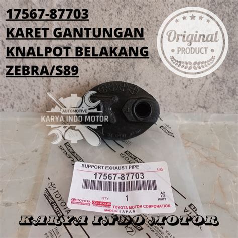 Karet Gantungan Knalpot Toyota Avanza Daihatsu Xenia 17567 87703