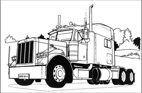 Printable Peterbilt 379 Coloring Pages