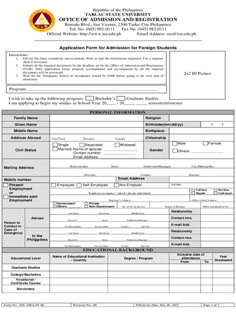 Fillable Online Telephone Directory Tarlac State University Fax Email