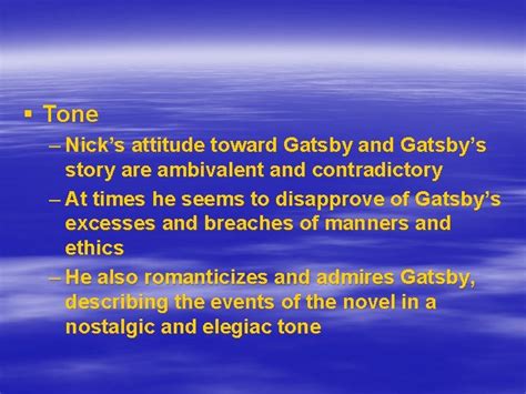 The Great Gatsby Important Facts Characters Themes History