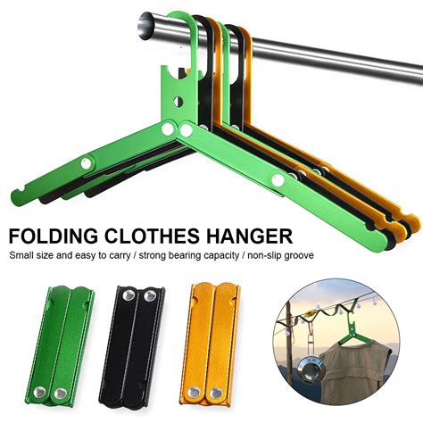 2021 NEW Aluminum Alloy Folding Coat Clothes Hanger For Travel Outdoor