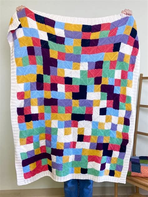 Mindful Mosaic Blanket (Knit) - Berroco Yarn