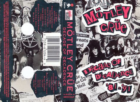 Mötley Crüe Decade Of Decadence 81 91 1991 Cassette Discogs