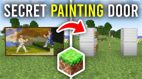 How To Make Secret Painting Door In Minecraft Full Guide Youtube